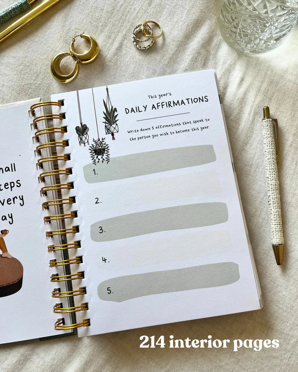 Dated 2026 Planner | A5 Hardcover | Spiral-Bound | Week-to-View | 214 Pages