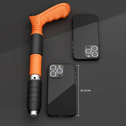 Portable Steel Nail Gun Adjustable Depth Control Lightweight w/ 50-100x Nails