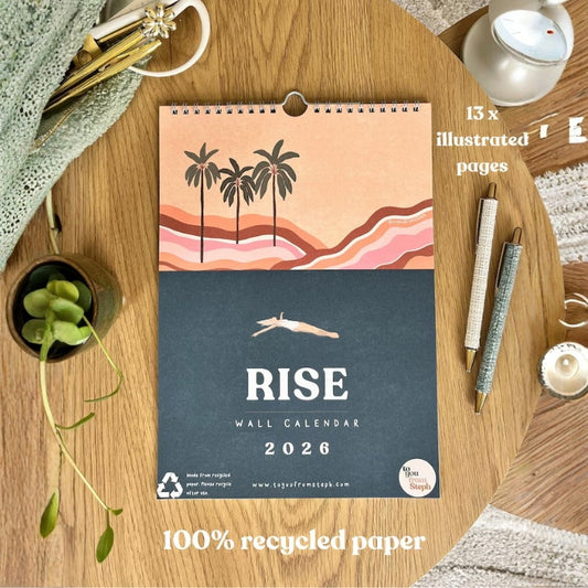 Rise 2026 Wall Calendar | A4