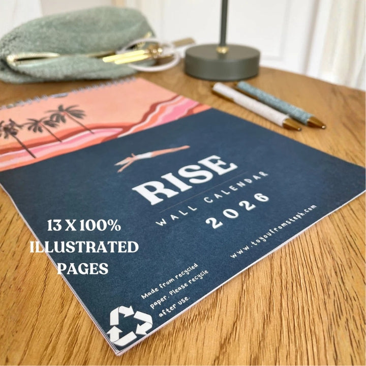 Rise 2026 Wall Calendar | A4