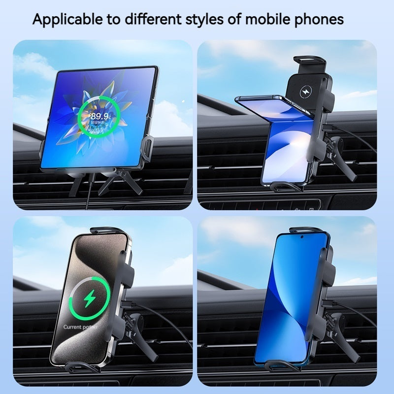 Car Auto Rotating Phone Holder with 15W Wireless Charger