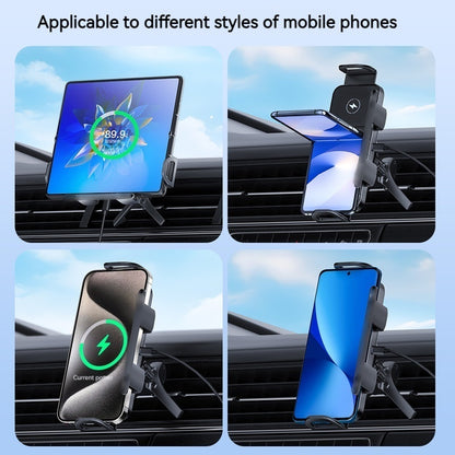 Car Auto Rotating Phone Holder with 15W Wireless Charger