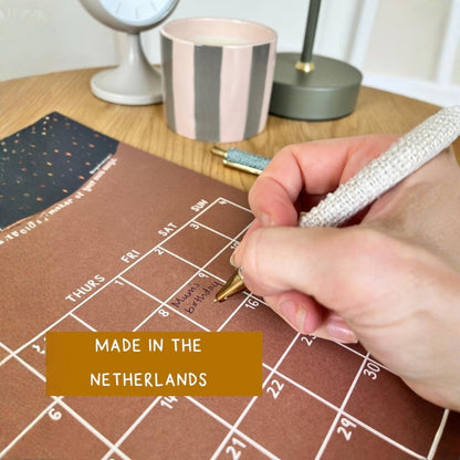 Rise 2026 Wall Calendar | A4