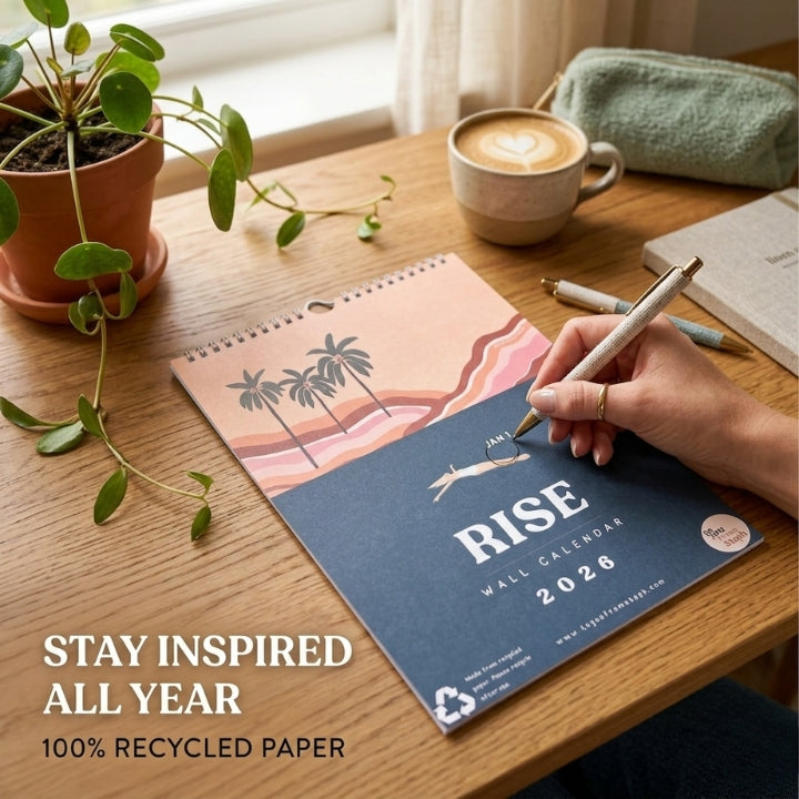 Rise 2026 Wall Calendar | A4