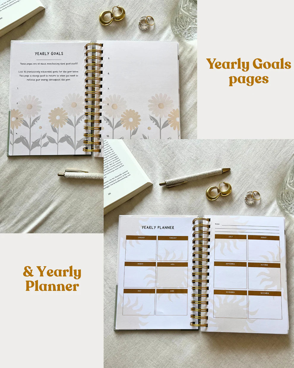 Dated 2026 Planner | A5 Hardcover | Spiral-Bound | Week-to-View | 214 Pages