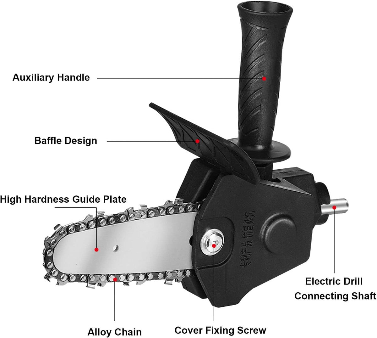 Electric drill modified into an electric saw adapter