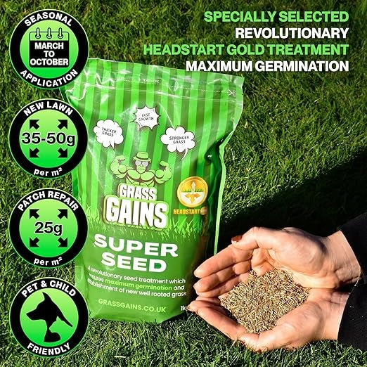 GREEN LAWN SEEDS "Green, dense and fast-growing lawn