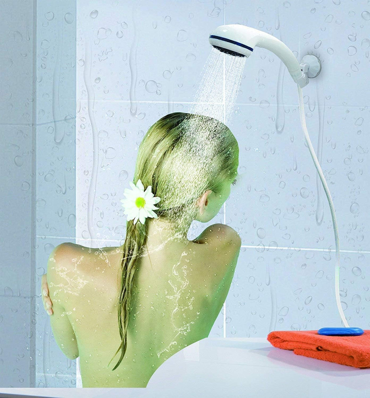 USB Rechargeable Portable Outdoor Shower Set - for Hiking, Bathing, Traveling