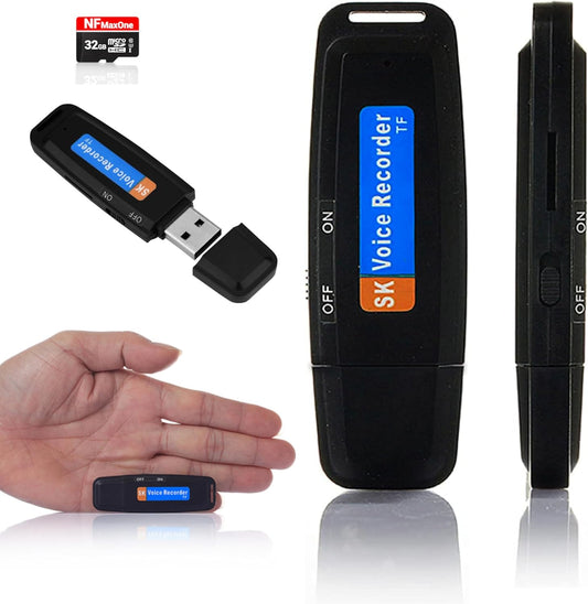 USB voice recorder with voice detection
