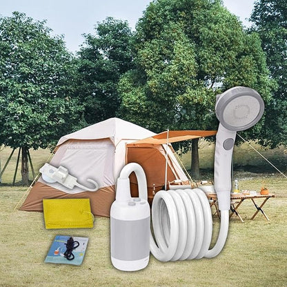 USB Rechargeable Portable Outdoor Shower Set - for Hiking, Bathing, Traveling