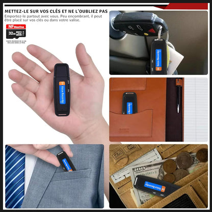 USB voice recorder with voice detection