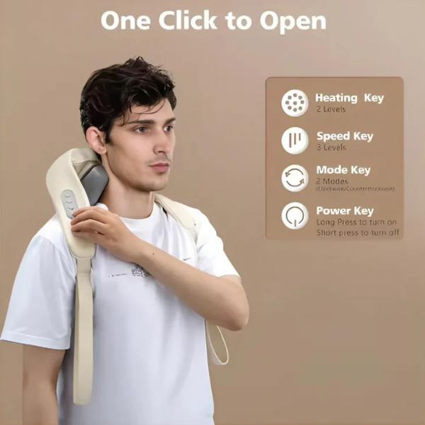 Neck massager: Soothing heat for a relaxing neck and shoulder massage