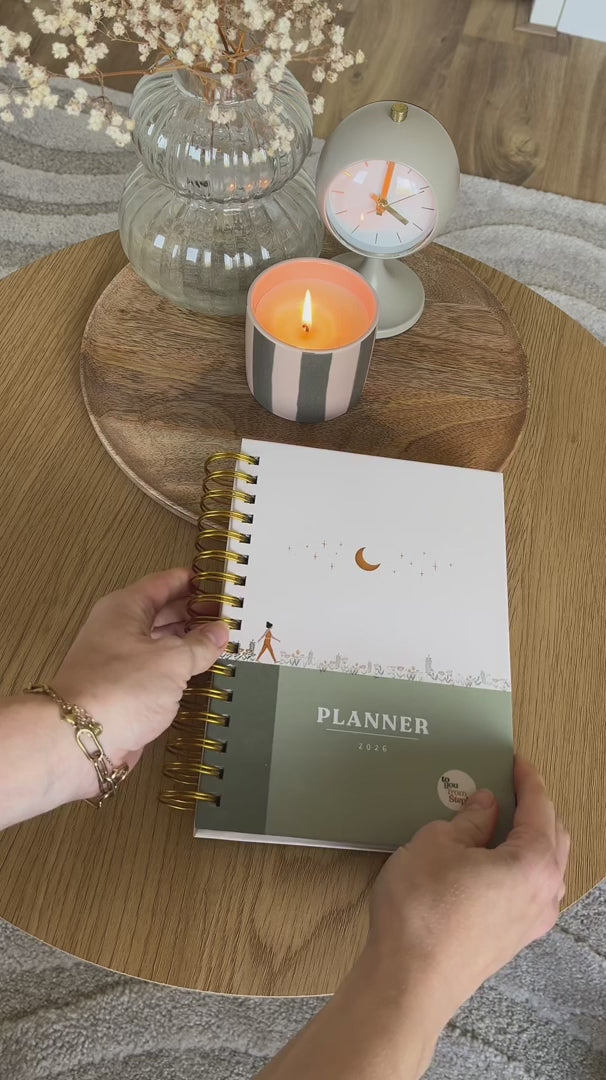 Dated 2026 Planner | A5 Hardcover | Spiral-Bound | Week-to-View | 214 Pages